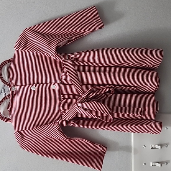 Petit Bebe Christmas dress, 9 months, Christmas Wreath, striped - Picture 3 of 3